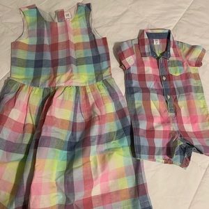 Boy and girl matching clothes